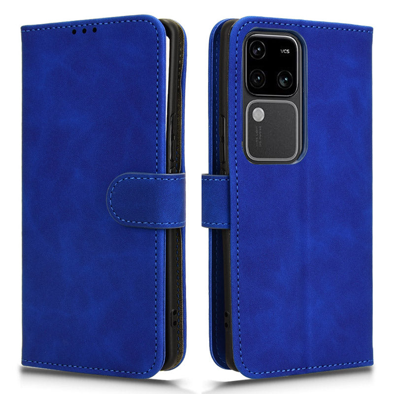 For vivo S18 Pro 5G Leather Case Skin-Touch Folio Stand Phone Protective Cover