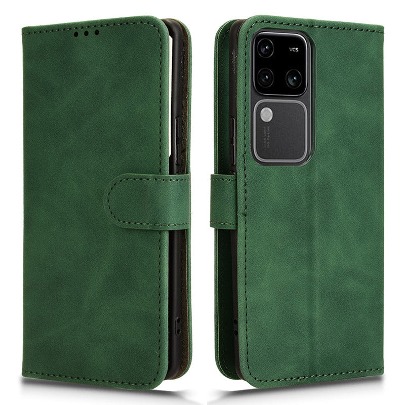 For vivo S18 Pro 5G Leather Case Skin-Touch Folio Stand Phone Protective Cover