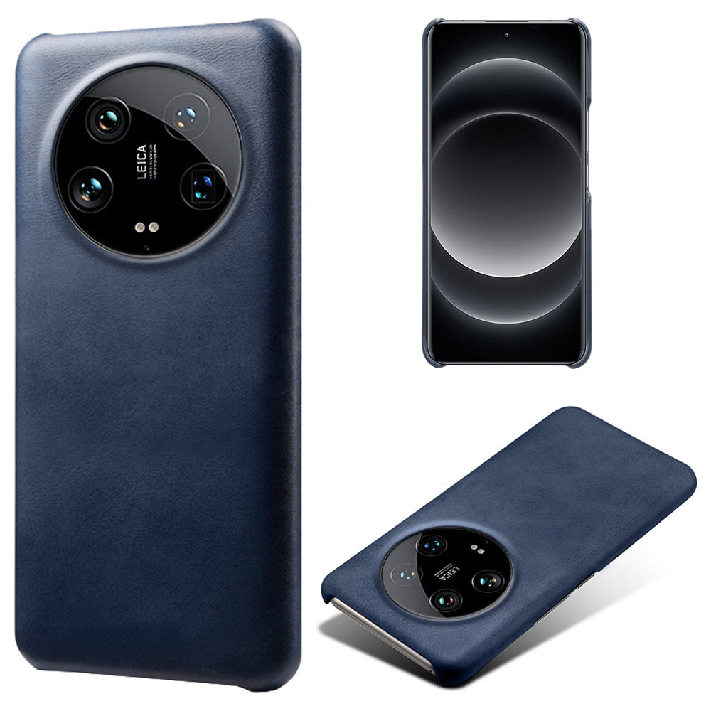 For Xiaomi 14 Ultra Shockproof PU Leather+PC Mobile Phone Cover Calf Texture Case