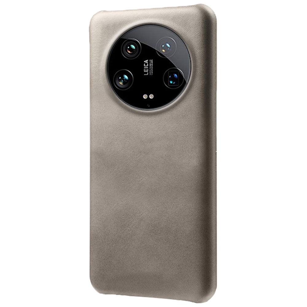 For Xiaomi 14 Ultra Shockproof PU Leather+PC Mobile Phone Cover Calf Texture Case