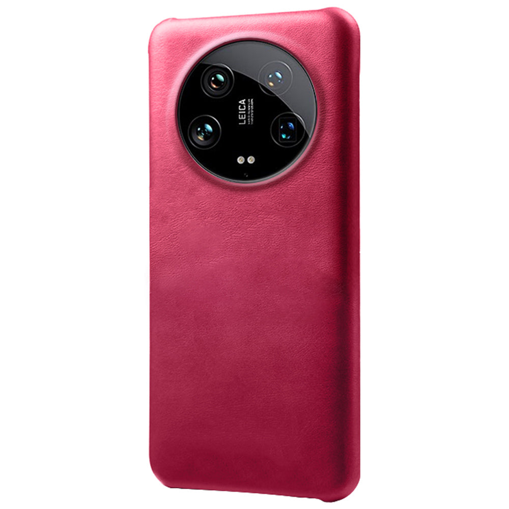 For Xiaomi 14 Ultra Shockproof PU Leather+PC Mobile Phone Cover Calf Texture Case