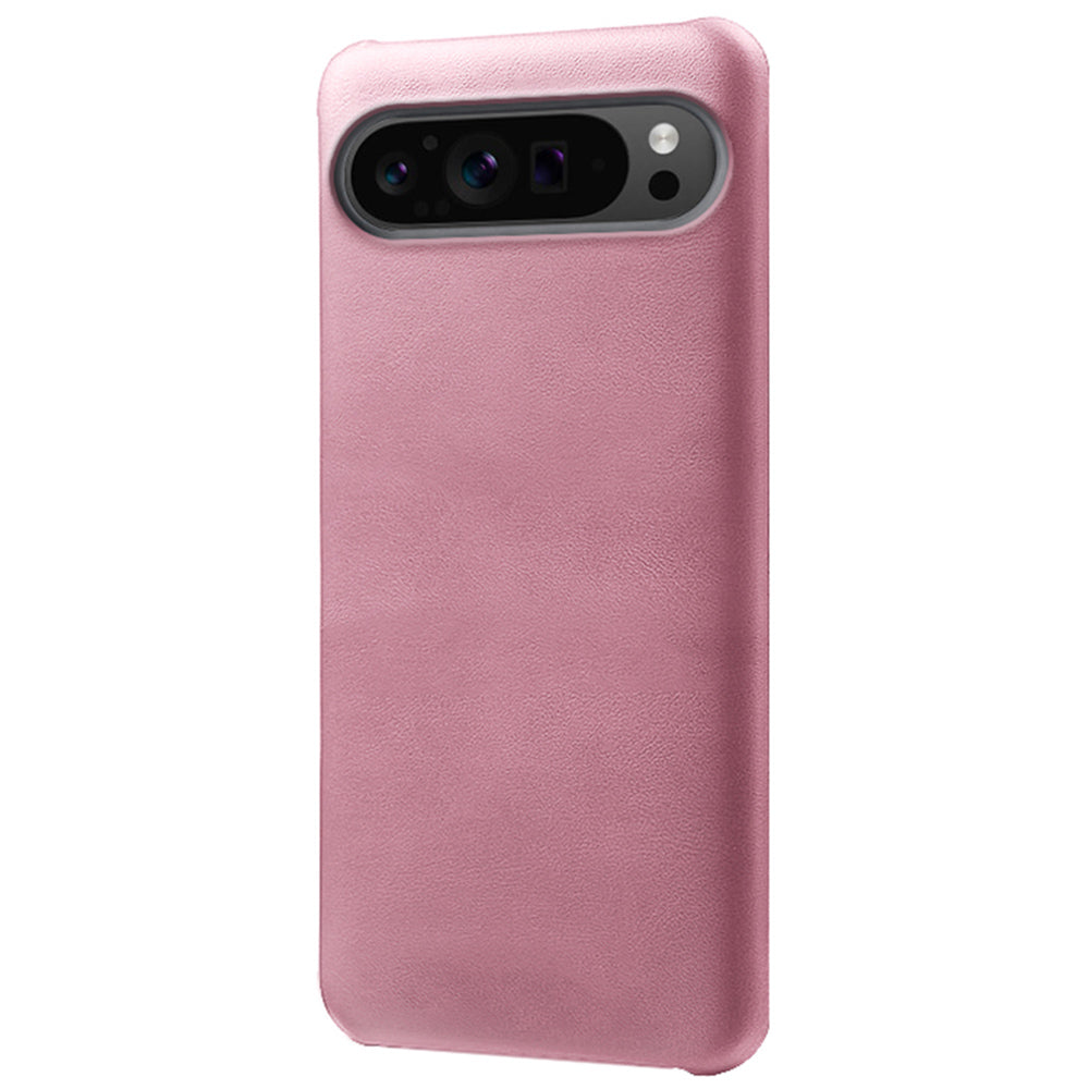 For Google Pixel 9 Pro Calf Texture Case PU Leather+PC Mobile Phone Cover