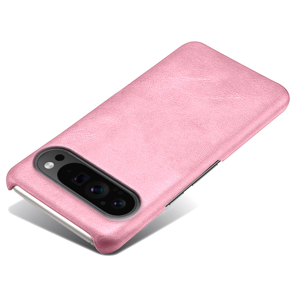 For Google Pixel 9 Pro Calf Texture Case PU Leather+PC Mobile Phone Cover