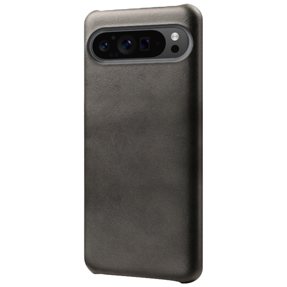 For Google Pixel 9 Pro Calf Texture Case PU Leather+PC Mobile Phone Cover