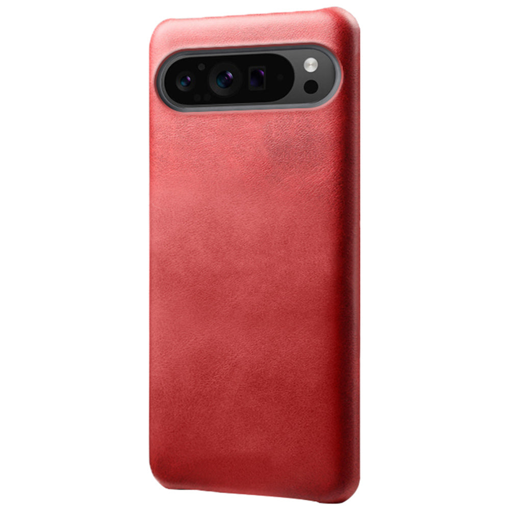 For Google Pixel 9 Pro Calf Texture Case PU Leather+PC Mobile Phone Cover
