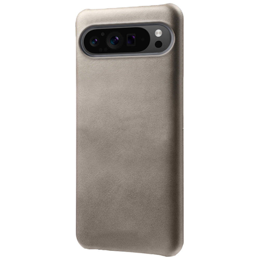 For Google Pixel 9 Pro Calf Texture Case PU Leather+PC Mobile Phone Cover