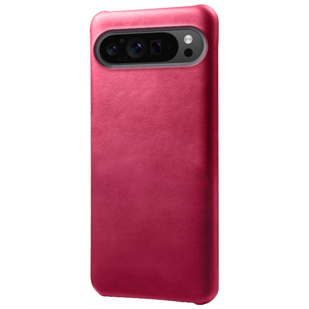 For Google Pixel 9 Pro Calf Texture Case PU Leather+PC Mobile Phone Cover