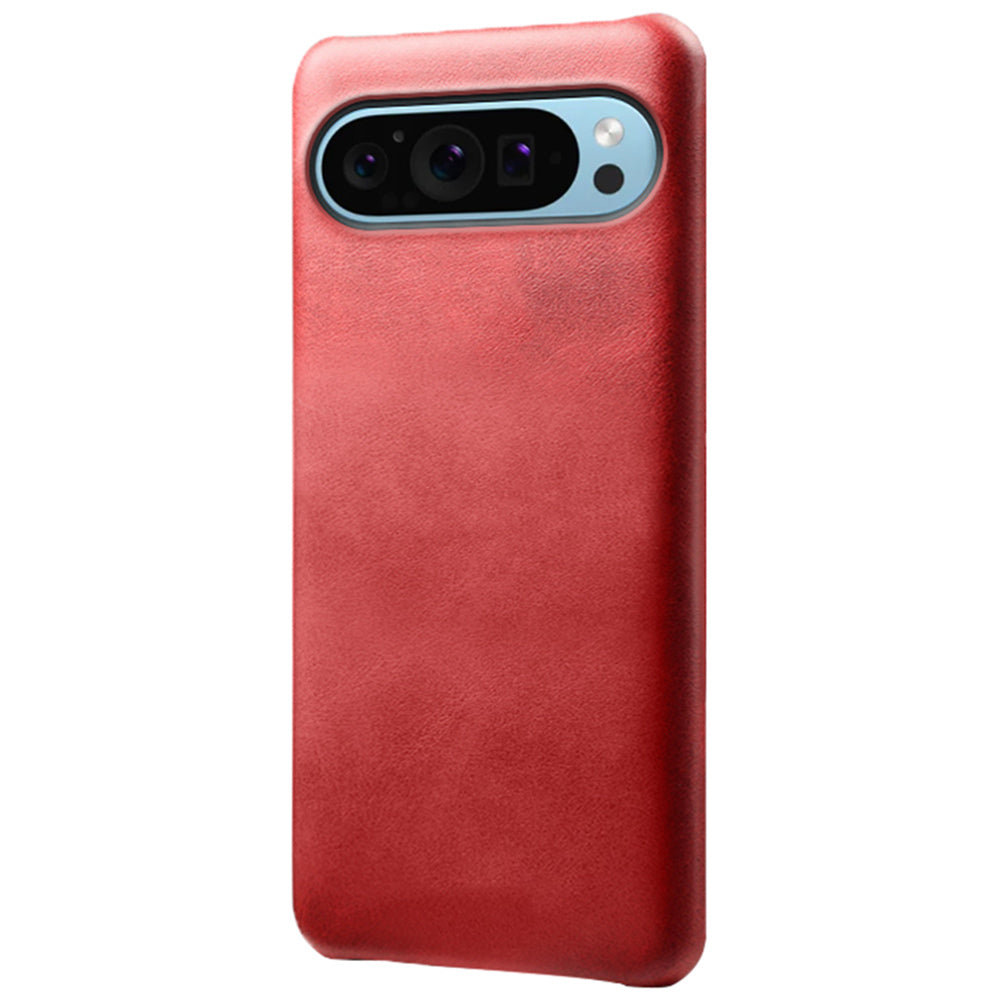 For Google Pixel 9 Cases Slim-Fit Calf Texture Phone Cover PU Leather+PC Mobile Phone Shell
