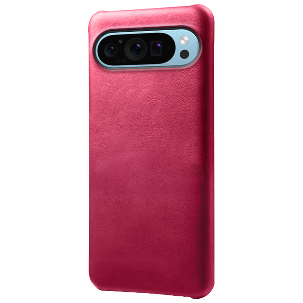 For Google Pixel 9 Cases Slim-Fit Calf Texture Phone Cover PU Leather+PC Mobile Phone Shell
