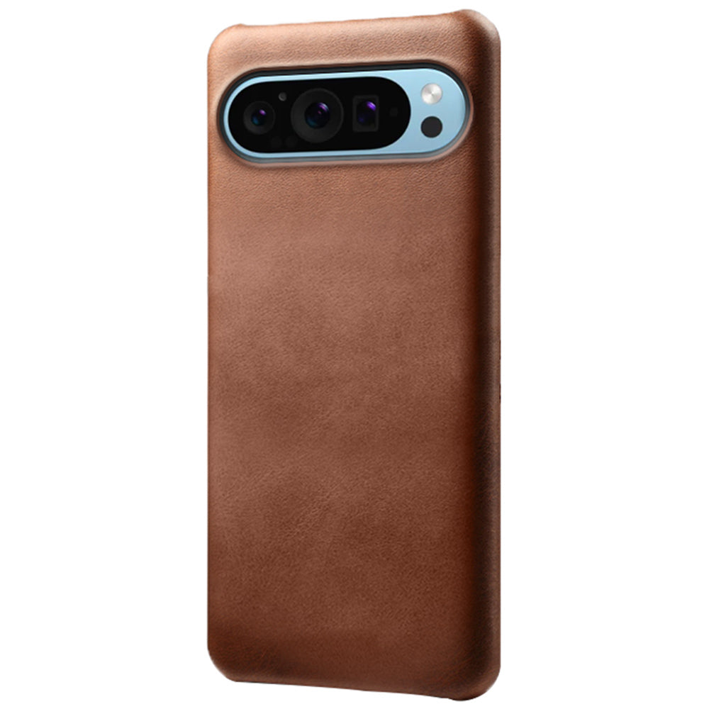 For Google Pixel 9 Cases Slim-Fit Calf Texture Phone Cover PU Leather+PC Mobile Phone Shell