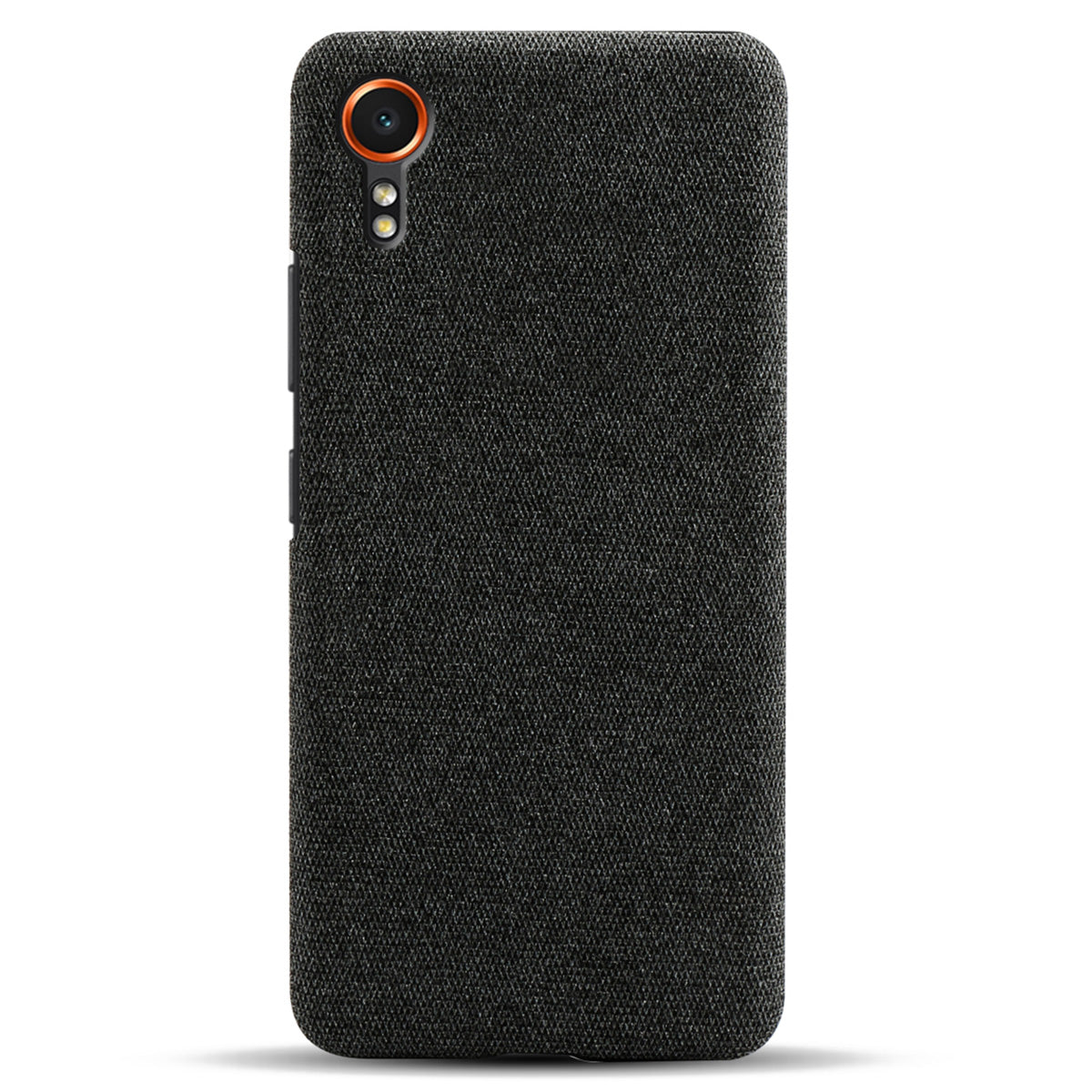 For Samsung Galaxy Xcover7 Case Fabric Cloth Texture Solid Color Design Back Phone Cover