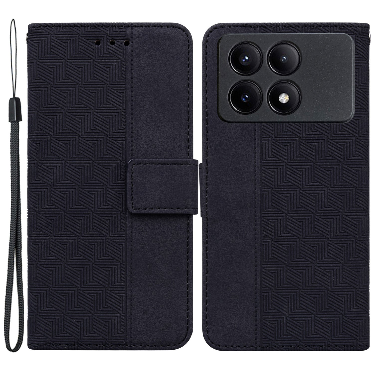 For Xiaomi Poco X6 Pro 5G / Redmi K70E 5G Anti-Drop PU Leather Cell Phone Case Wallet Stand Cover