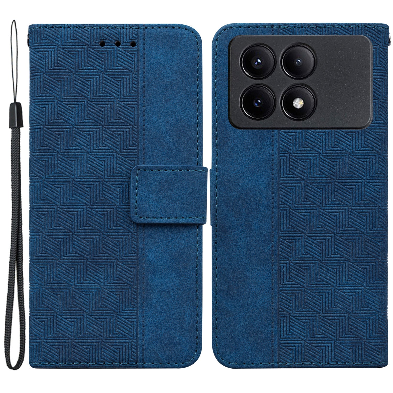 For Xiaomi Poco X6 Pro 5G / Redmi K70E 5G Anti-Drop PU Leather Cell Phone Case Wallet Stand Cover