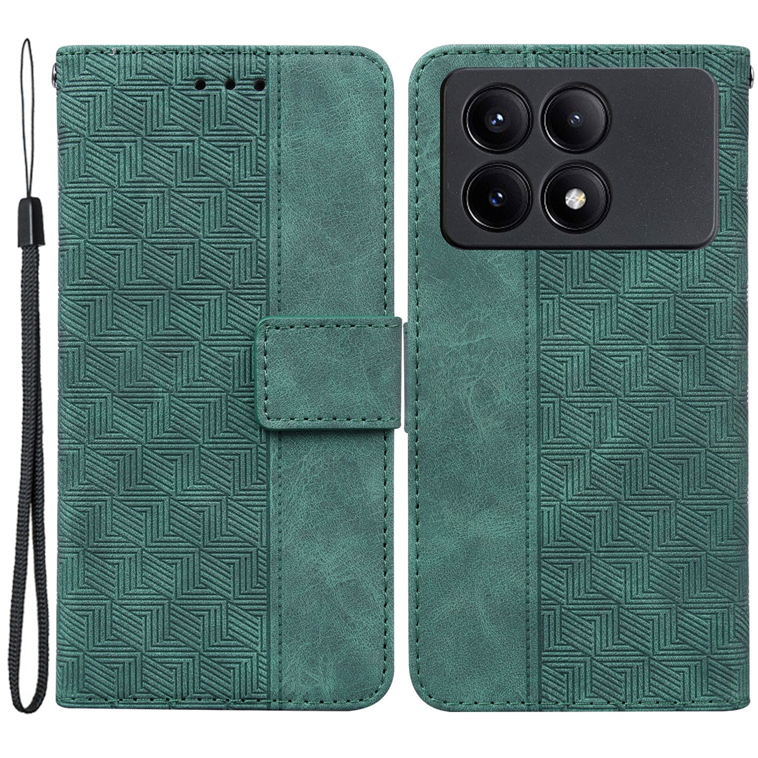 For Xiaomi Poco X6 Pro 5G / Redmi K70E 5G Anti-Drop PU Leather Cell Phone Case Wallet Stand Cover