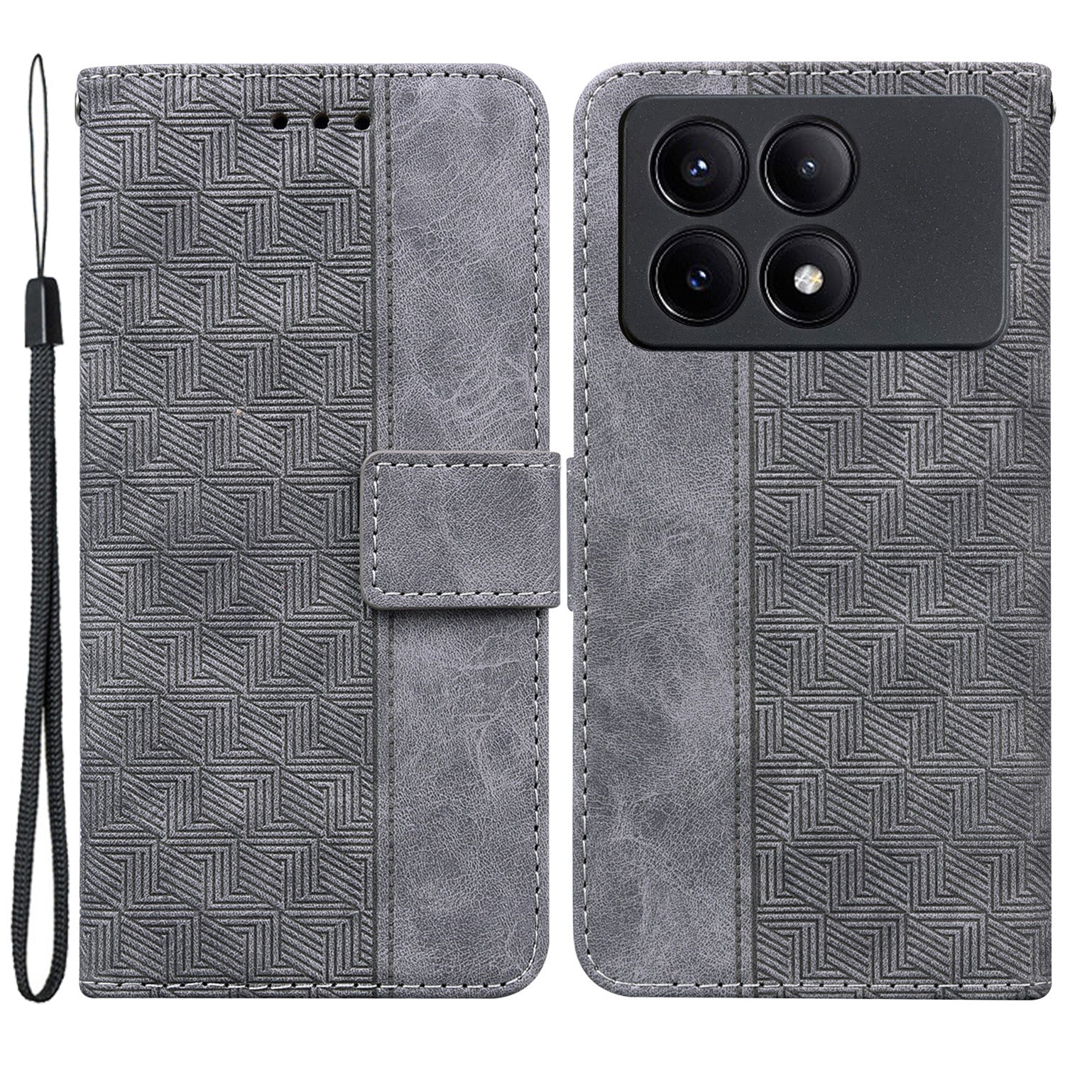 For Xiaomi Poco X6 Pro 5G / Redmi K70E 5G Anti-Drop PU Leather Cell Phone Case Wallet Stand Cover