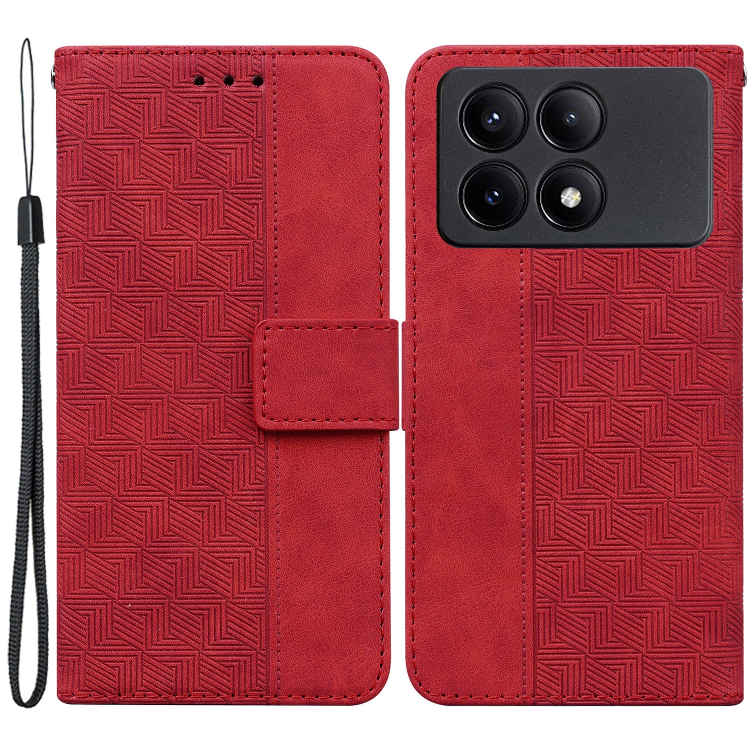 For Xiaomi Poco X6 Pro 5G / Redmi K70E 5G Anti-Drop PU Leather Cell Phone Case Wallet Stand Cover
