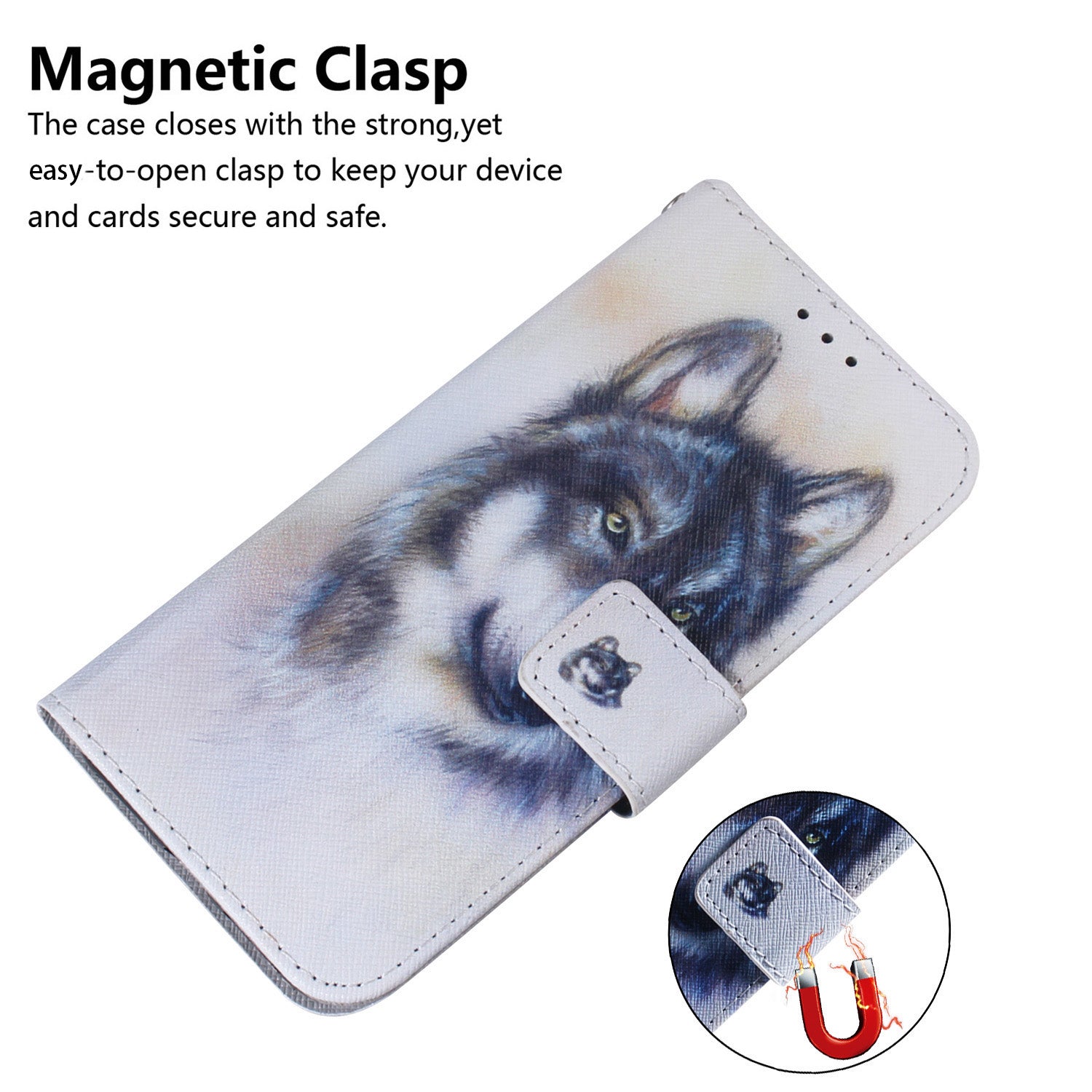 For Xiaomi Redmi K70E 5G / Poco X6 Pro 5G Magnetic Phone Case Leather Pattern Printing Stand Shell