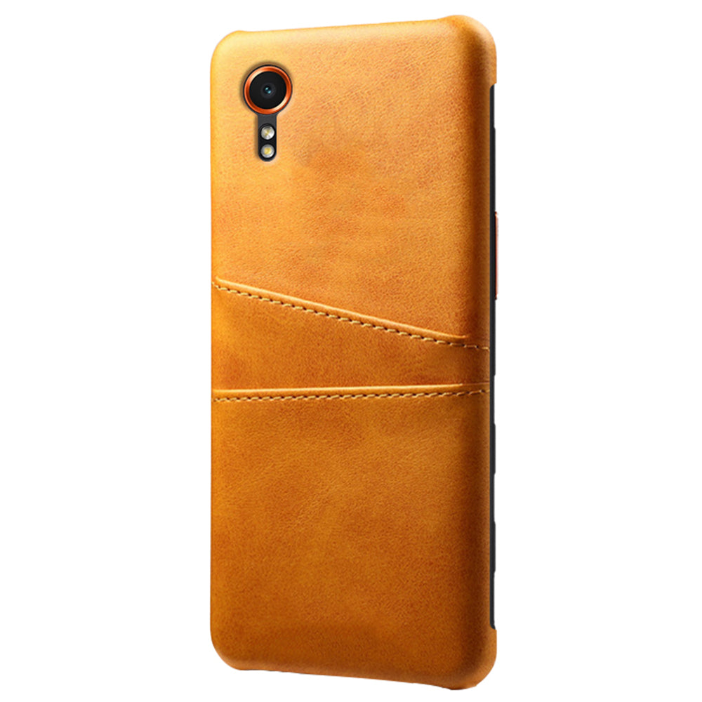 For Samsung Galaxy Xcover7 Case Hard PC Scratch-proof Phone Cover with Dual Card Holder