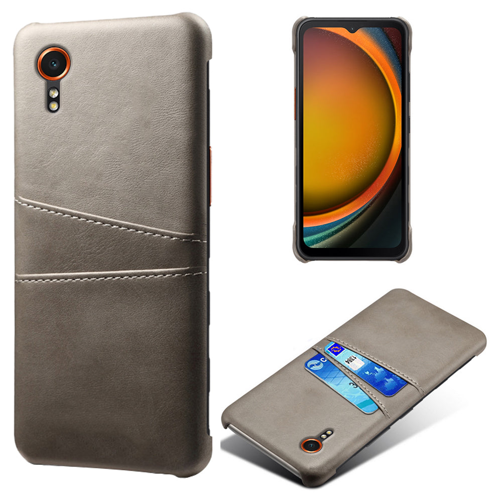For Samsung Galaxy Xcover7 Case Hard PC Scratch-proof Phone Cover with Dual Card Holder