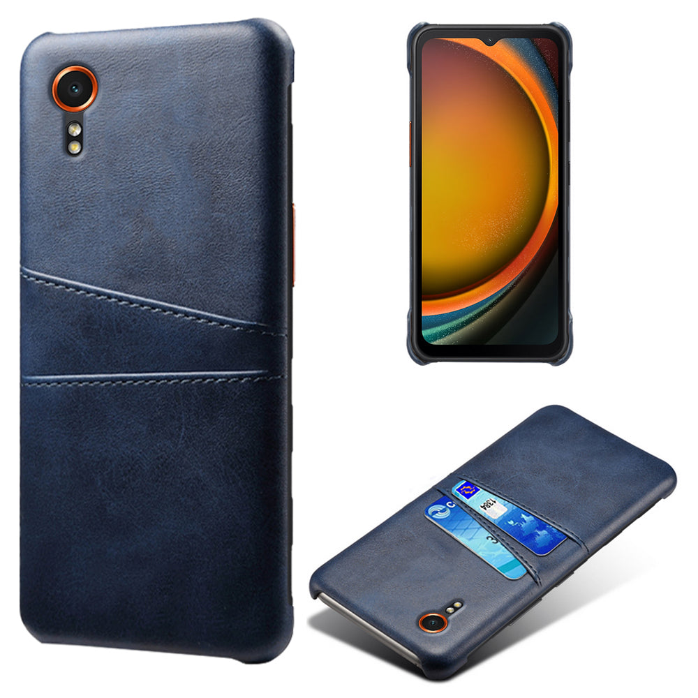 For Samsung Galaxy Xcover7 Case Hard PC Scratch-proof Phone Cover with Dual Card Holder