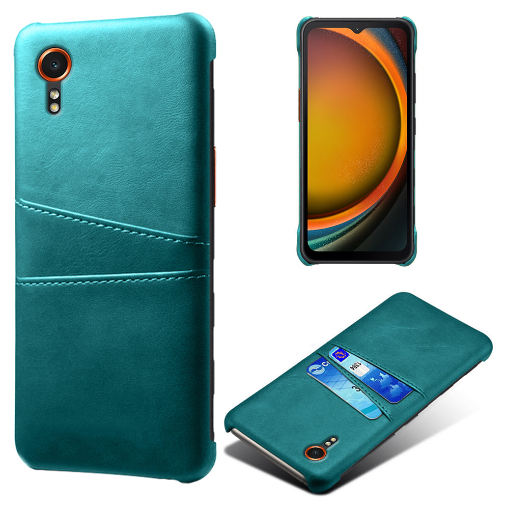 For Samsung Galaxy Xcover7 Case Hard PC Scratch-proof Phone Cover with Dual Card Holder
