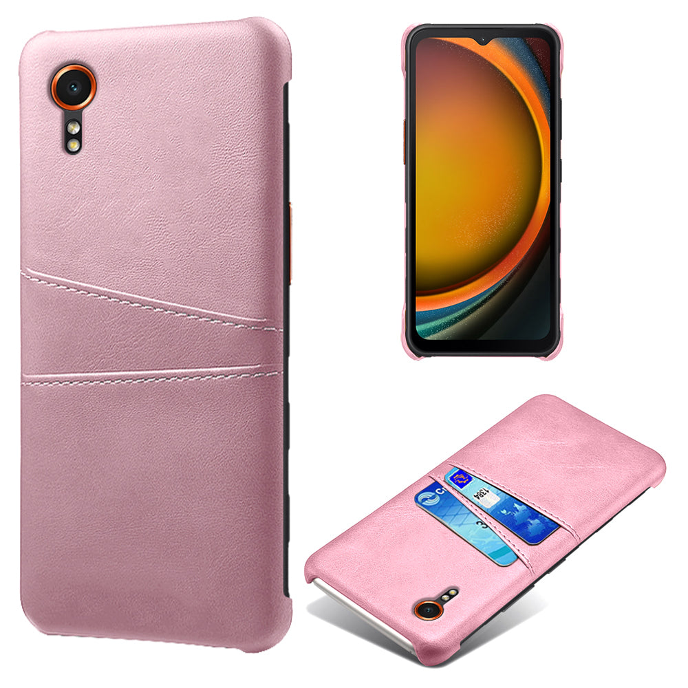 For Samsung Galaxy Xcover7 Case Hard PC Scratch-proof Phone Cover with Dual Card Holder