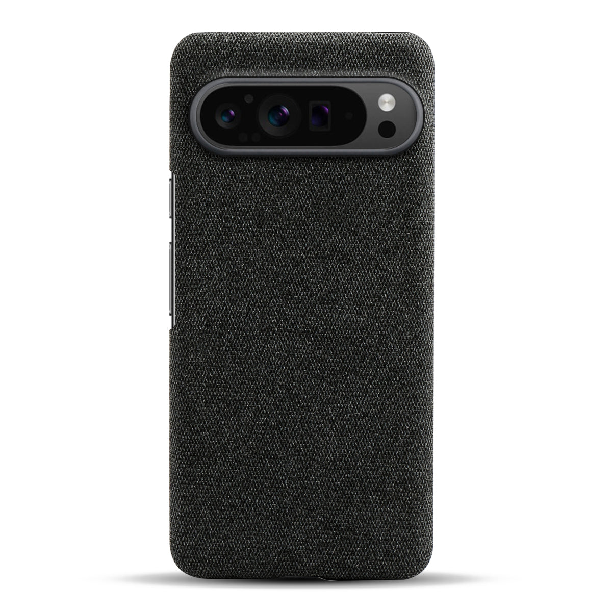 For Google Pixel 9 Pro Case Solid Color PC+Cloth Drop Protection Back Phone Cover