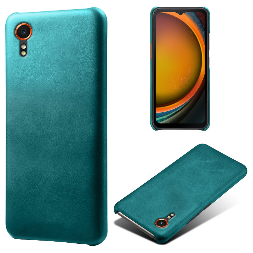 For Samsung Galaxy Xcover7 Case Shock-Absorbent PU Leather+PC Calf Texture Phone Cover