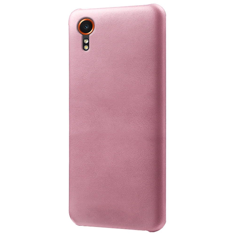 For Samsung Galaxy Xcover7 Case Shock-Absorbent PU Leather+PC Calf Texture Phone Cover
