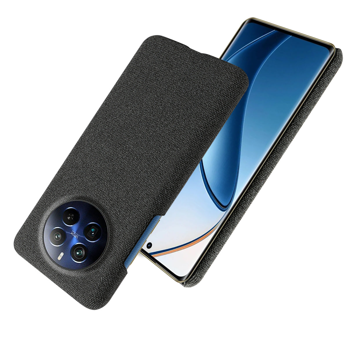 For Realme 12 Pro 5G / 12 Pro+ 5G Case Scratch-resistant PC+Cloth Smart Phone Back Protector