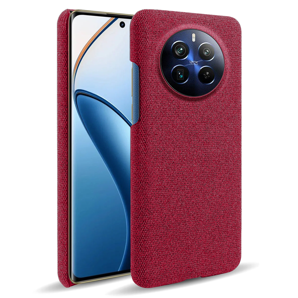 For Realme 12 Pro 5G / 12 Pro+ 5G Case Scratch-resistant PC+Cloth Smart Phone Back Protector