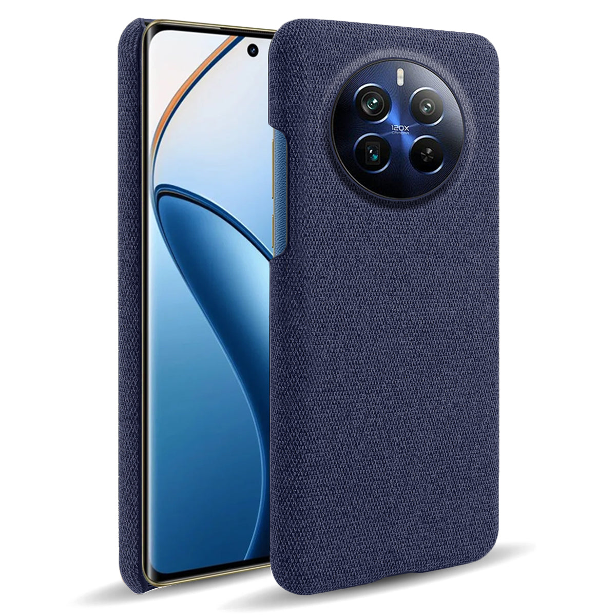 For Realme 12 Pro 5G / 12 Pro+ 5G Case Scratch-resistant PC+Cloth Smart Phone Back Protector