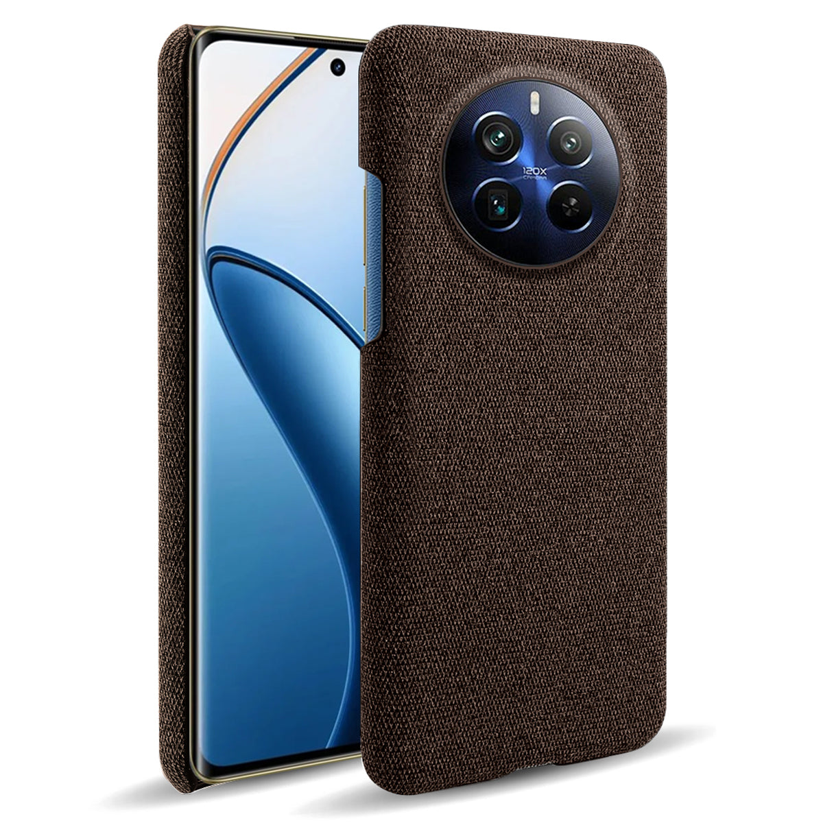 For Realme 12 Pro 5G / 12 Pro+ 5G Case Scratch-resistant PC+Cloth Smart Phone Back Protector
