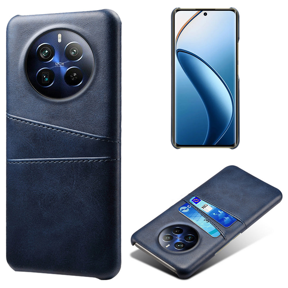 Phone Case for Realme 12 Pro 5G / 12 Pro+ 5G Shell Leather+PC Dual Card Slots Back Cover