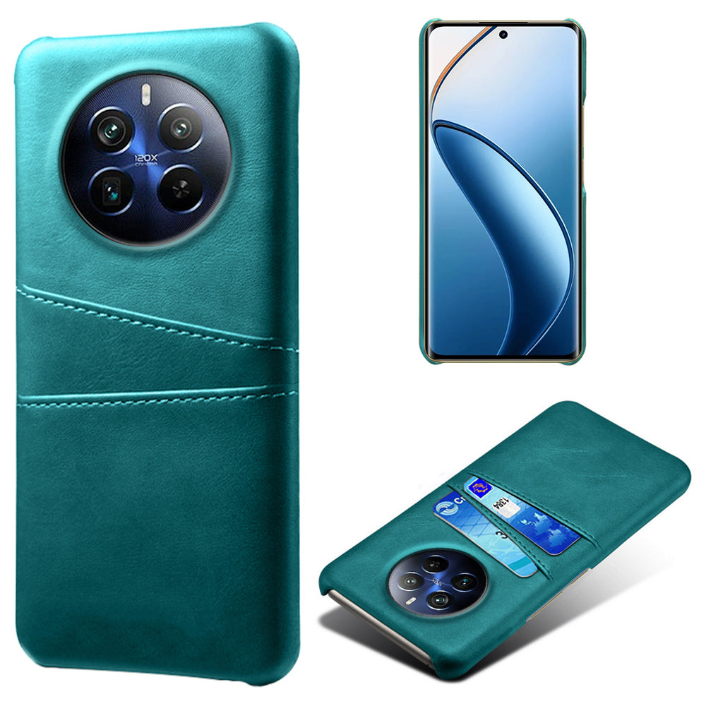 Phone Case for Realme 12 Pro 5G / 12 Pro+ 5G Shell Leather+PC Dual Card Slots Back Cover