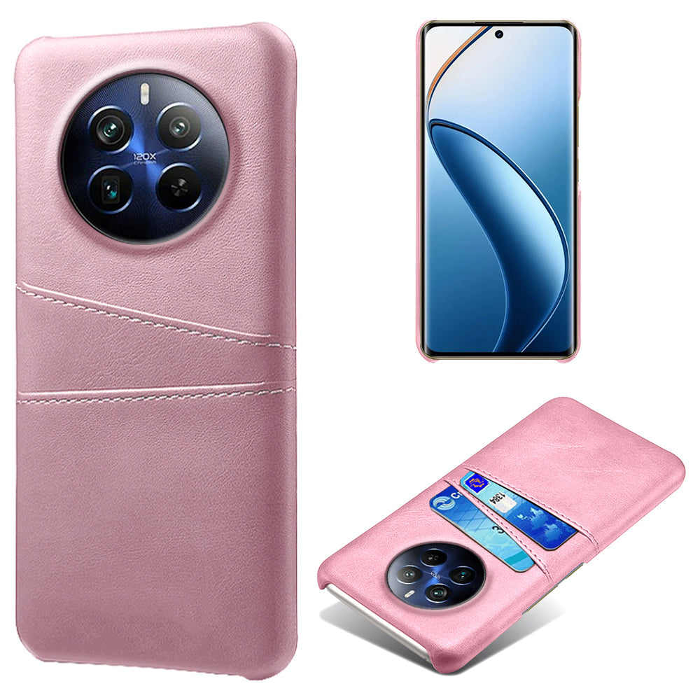Phone Case for Realme 12 Pro 5G / 12 Pro+ 5G Shell Leather+PC Dual Card Slots Back Cover