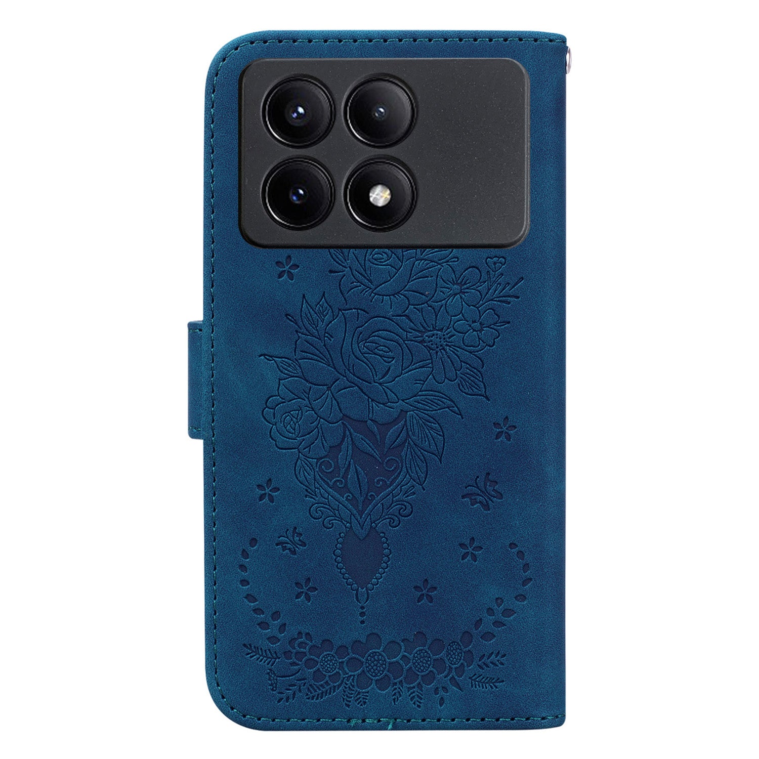 For Xiaomi Redmi K70E 5G / Poco X6 Pro 5G Leather Case Flower Pattern Wallet Style Phone Protector