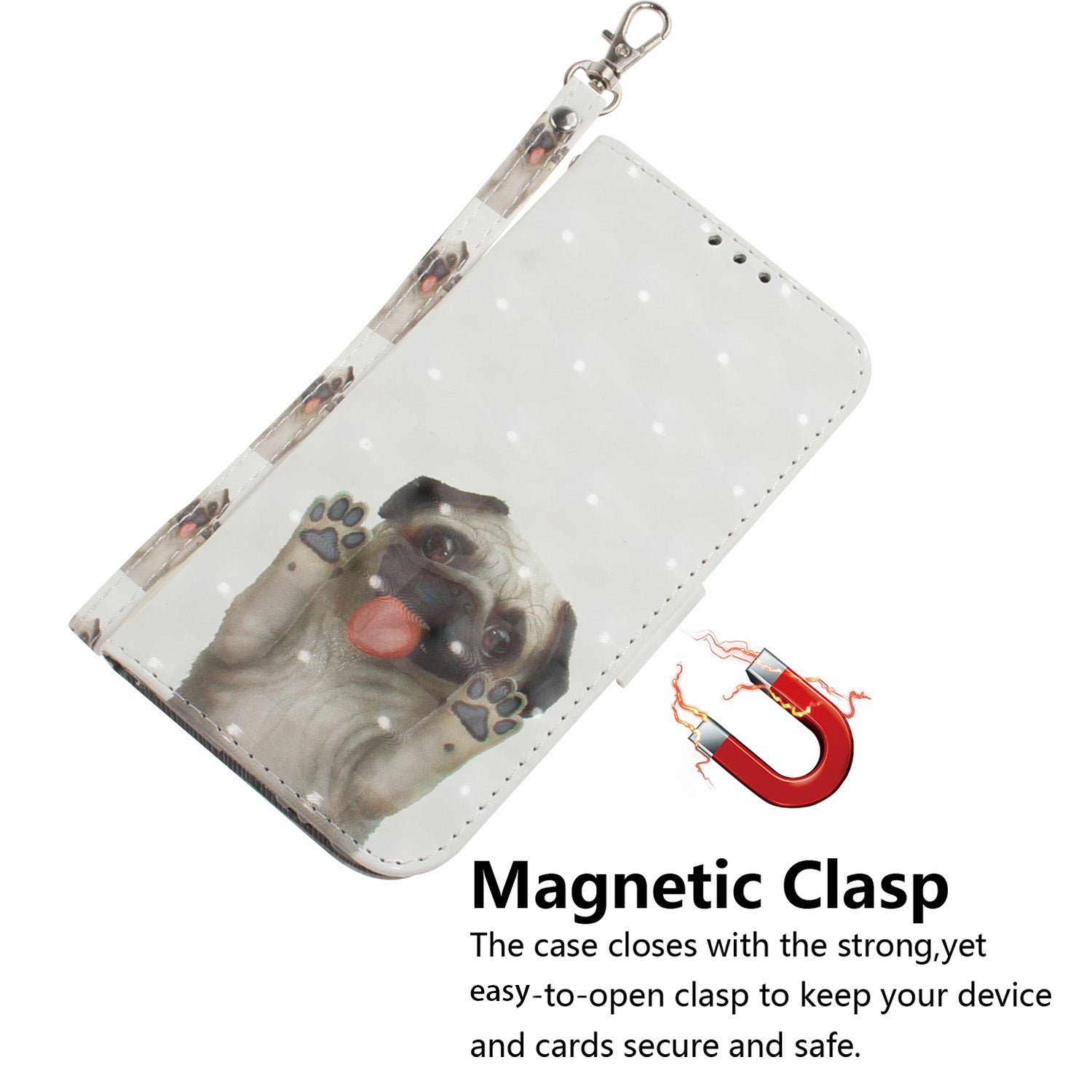 For Xiaomi Redmi K70E 5G / Poco X6 Pro 5G Leather Cover Stylish Printed Phone Case with Strap