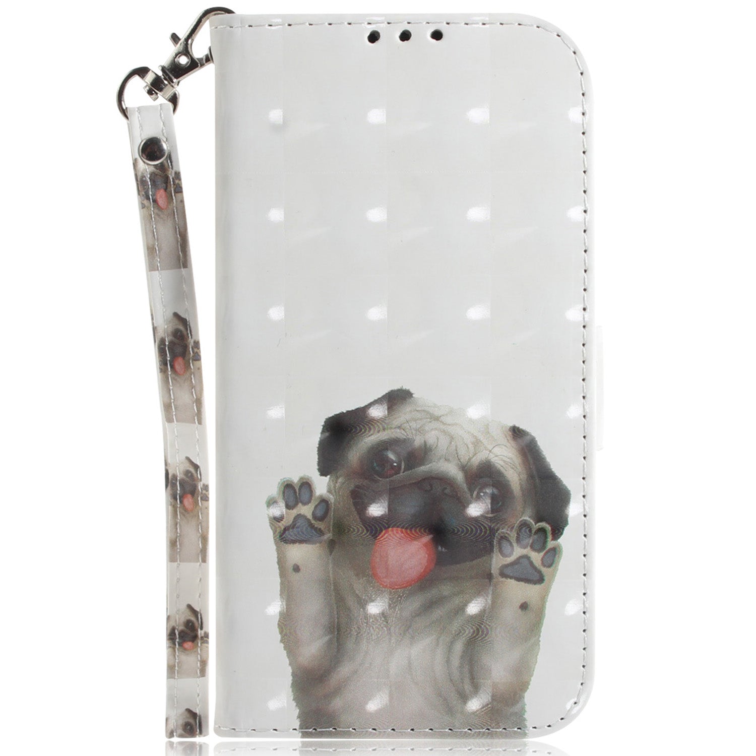 For Xiaomi Redmi K70E 5G / Poco X6 Pro 5G Leather Cover Stylish Printed Phone Case with Strap