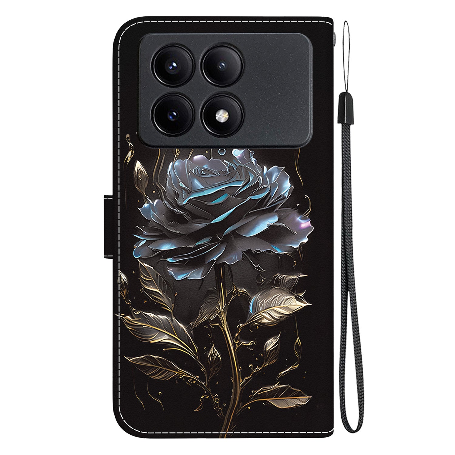 For Xiaomi Redmi K70E 5G / Poco X6 Pro 5G Case Anti-fall Leather Pattern Printing Phone Cover