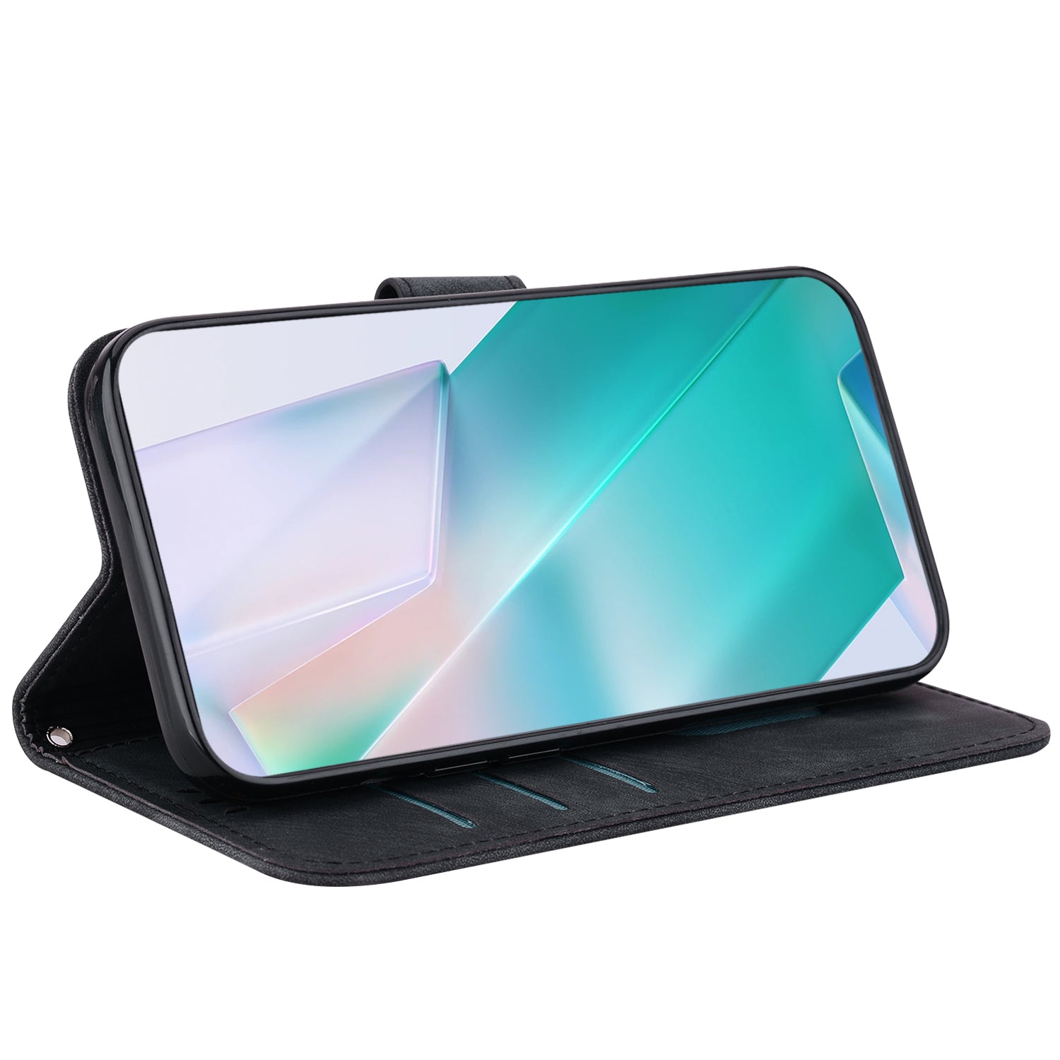 For Xiaomi Redmi A3 / Poco C61 4G Case Leather Protective Cover Tiger Imprint Phone Shell with Hand Strap