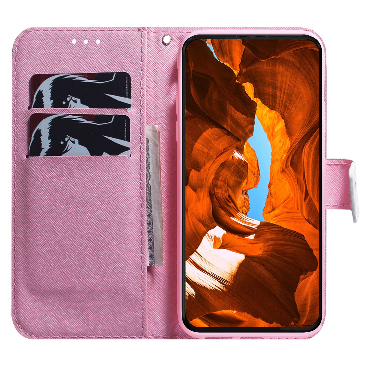 For Xiaomi Redmi A3 / Poco C61 4G Magnetic Case Shock-Absorbent Pattern Printing Phone Stand Cover