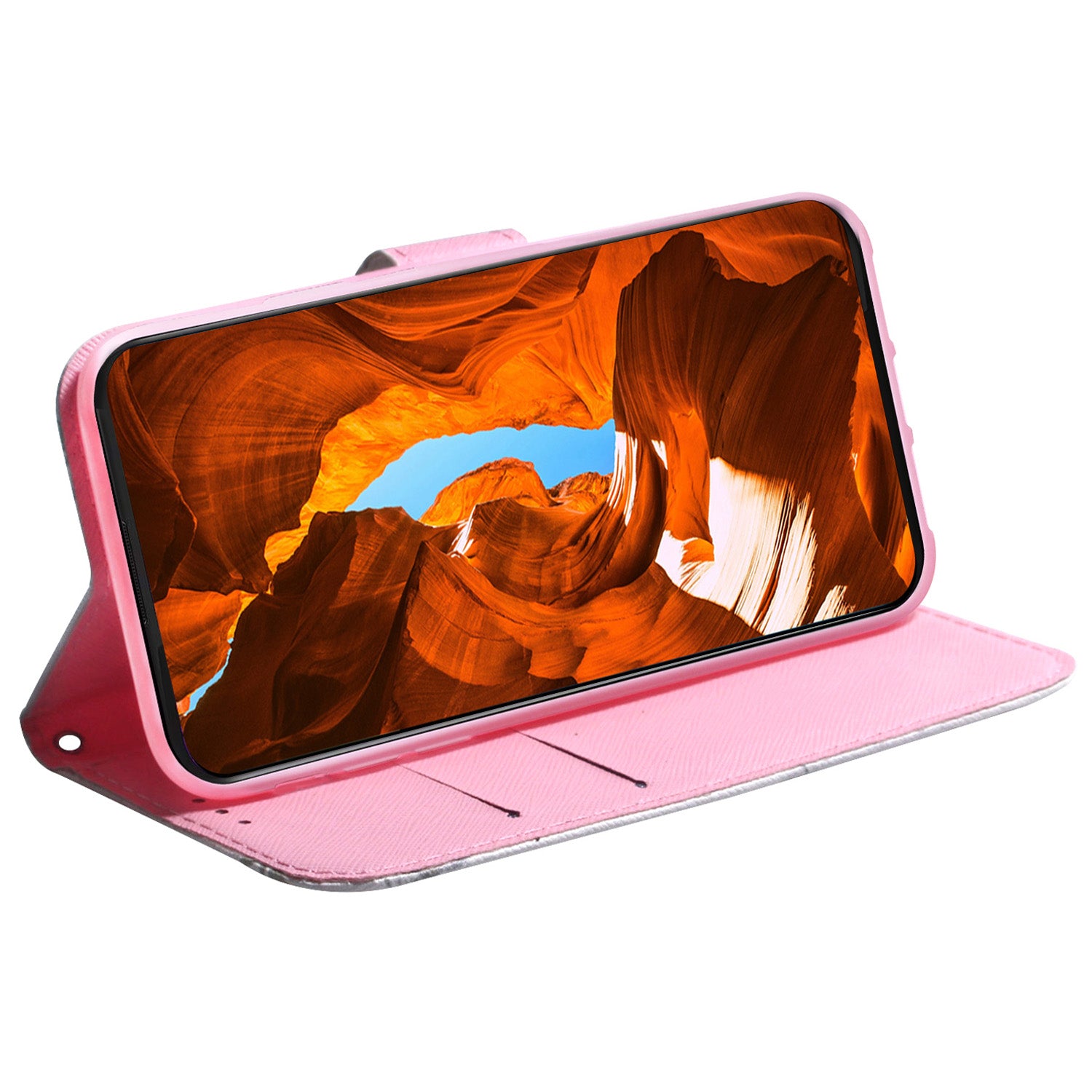 For Xiaomi Redmi A3 / Poco C61 4G Magnetic Case Shock-Absorbent Pattern Printing Phone Stand Cover