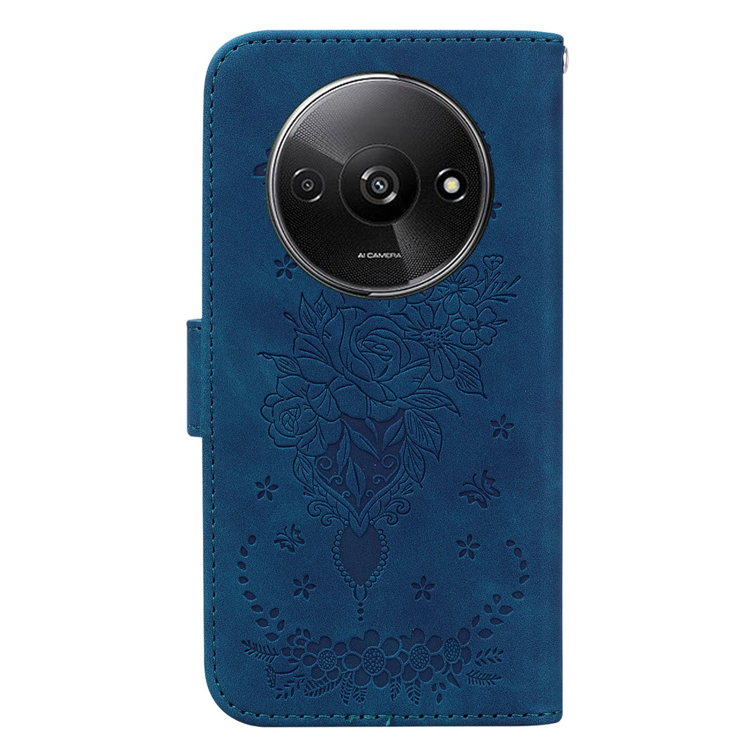 For Xiaomi Redmi A3 / Poco C61 4G Cell Phone Cases Leather+TPU Flower Pattern Wallet Style Cover