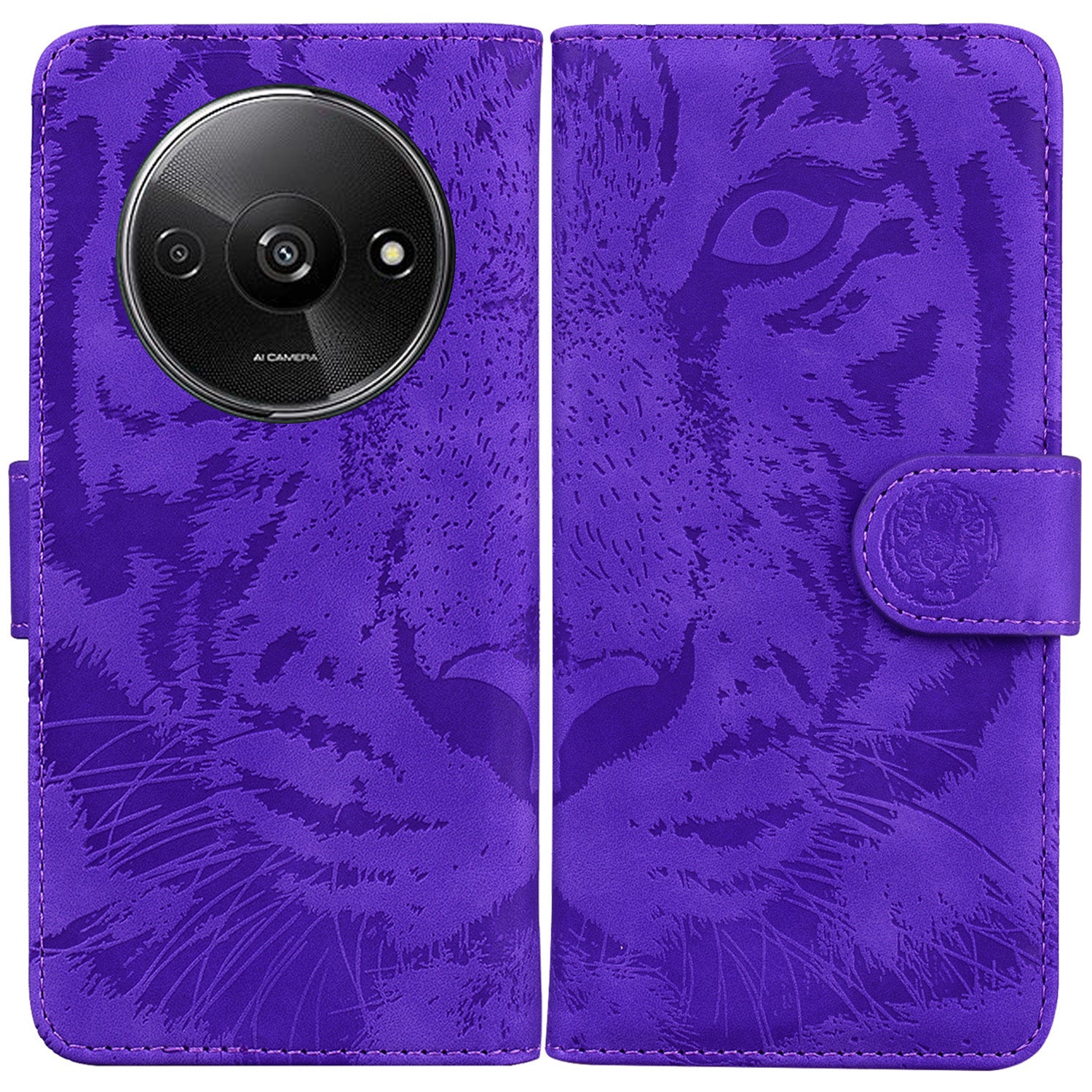 For Xiaomi Redmi A3 / Poco C61 4G Cell Phone Cover Protective Case Tiger Imprinted Pattern Phone Shell