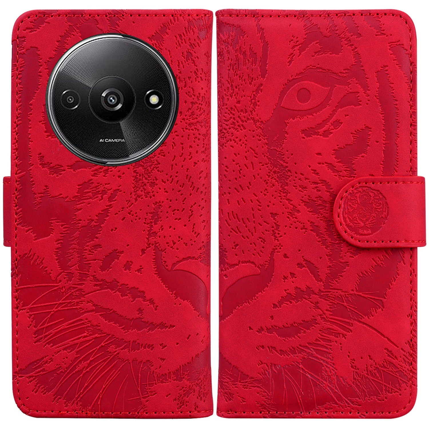 For Xiaomi Redmi A3 / Poco C61 4G Cell Phone Cover Protective Case Tiger Imprinted Pattern Phone Shell