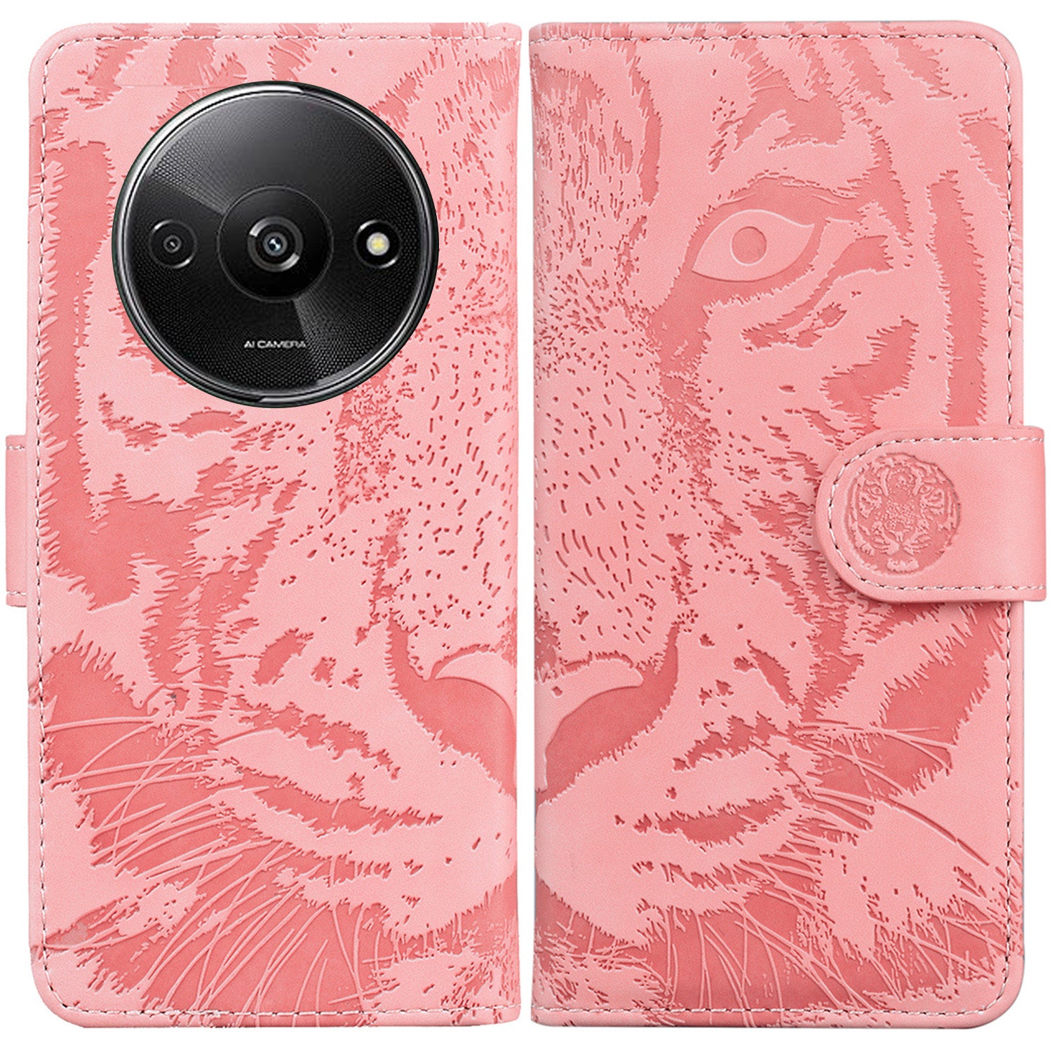 For Xiaomi Redmi A3 / Poco C61 4G Cell Phone Cover Protective Case Tiger Imprinted Pattern Phone Shell