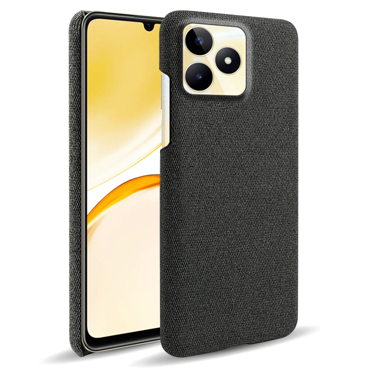 For Realme Narzo N53 4G Cell Phone Cases Shock-absorbing PC+Cloth Back Cover