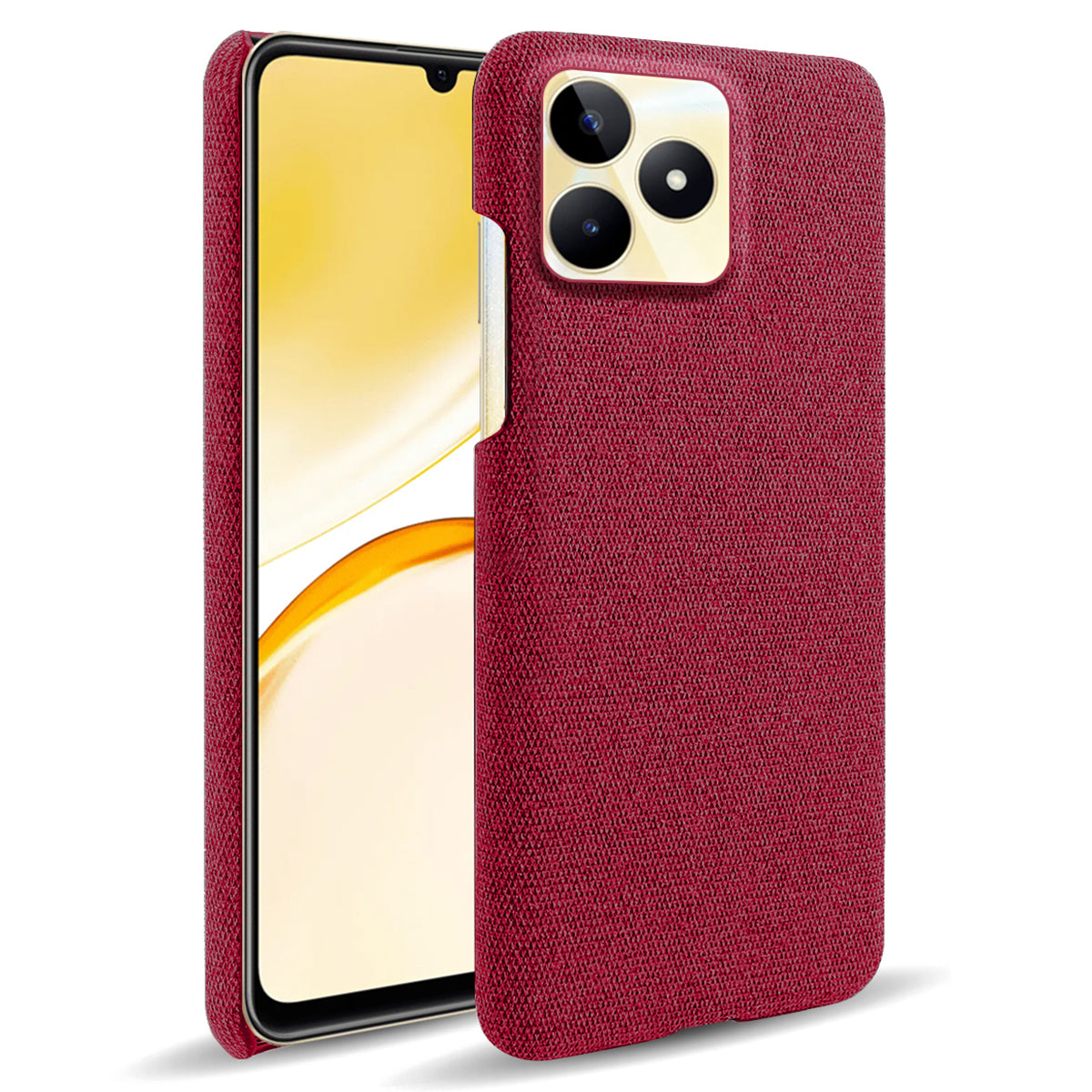 For Realme Narzo N53 4G Cell Phone Cases Shock-absorbing PC+Cloth Back Cover