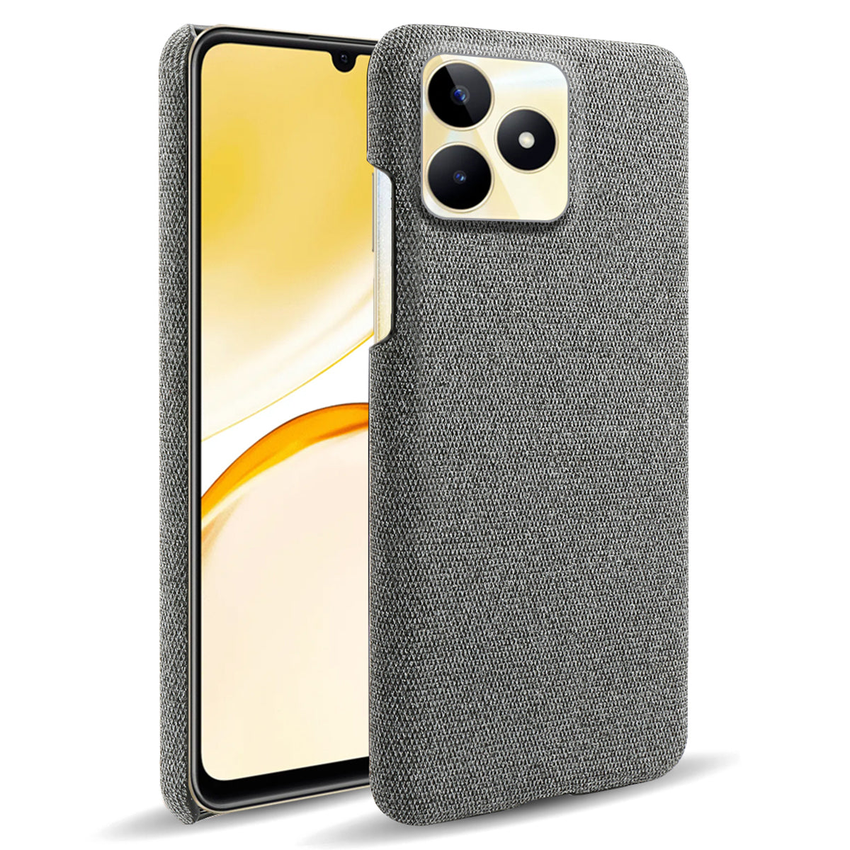 For Realme Narzo N53 4G Cell Phone Cases Shock-absorbing PC+Cloth Back Cover